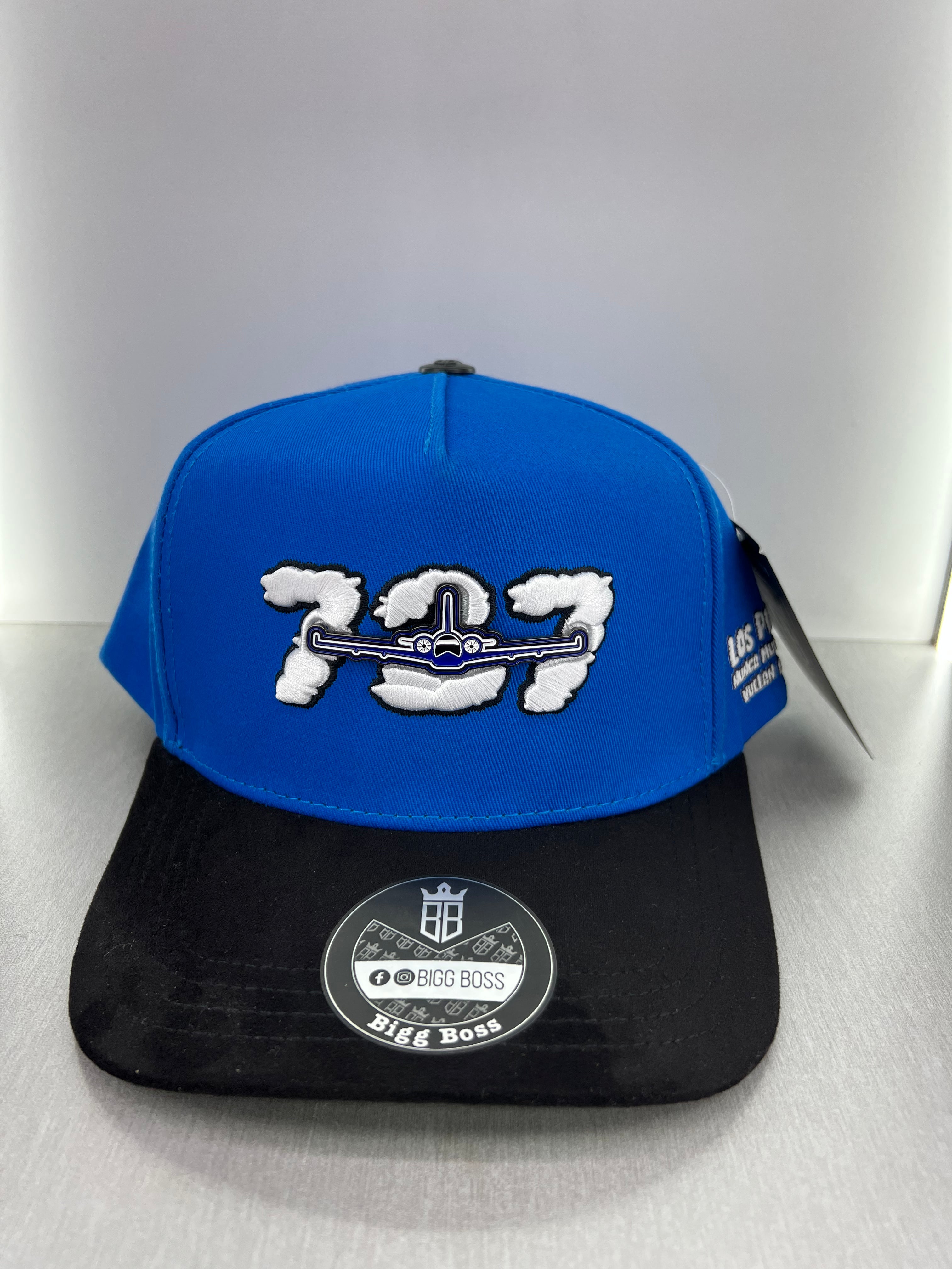 727 blue black snapback Bigg Boss snapback hat – Chapo_Hats