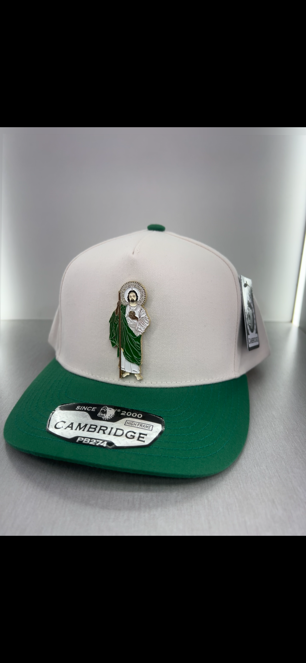San Judas tadeo SnapBack white green SnapBack – Chapo_Hats