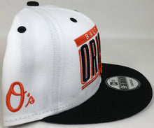 Load image into Gallery viewer, Baltimore Orioles New Era 9FIFTY Adjustable Black/Orange Snap Back Brand New !!!

