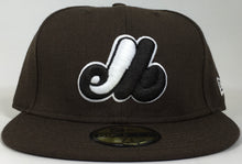 Load image into Gallery viewer, Montreal Expos New Era 59FIFTY Fitted Brown/White Brand New Ships Now !!!