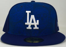 Load image into Gallery viewer, Los Angeles Dodgers Blue Skulls New Era 59FIFTY Fitted Brand New Ships Now !!!
