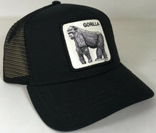 Load image into Gallery viewer, Goorin Bros King Of The Jungle Gorilla Black Adjustable Mesh Brand New !!!