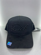 Load image into Gallery viewer, Rich 🤑 all black SnapBack
