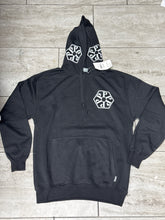 Load image into Gallery viewer, Black 6pz pullover hoodie
