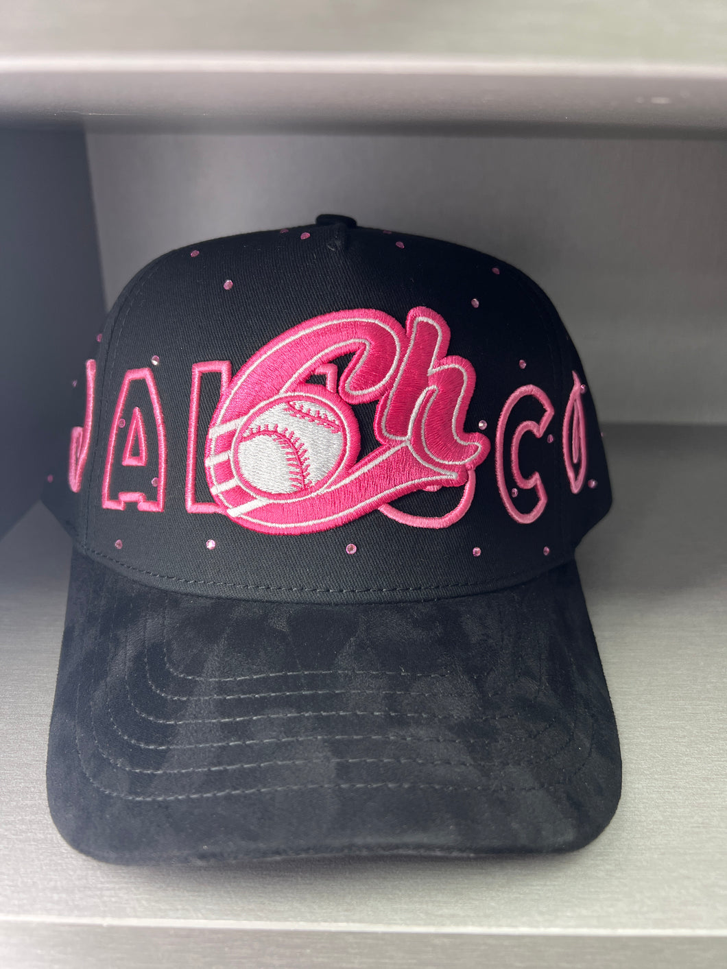 Rodrigo hat Charros Black pink SnapBack