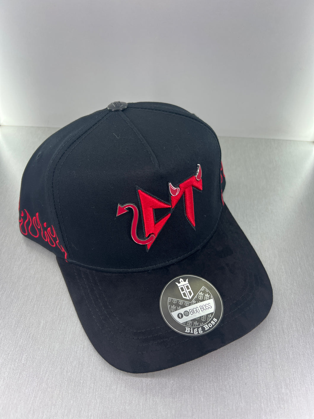 Corridos Tumbados Bigg Boss black red SnapBack Hat