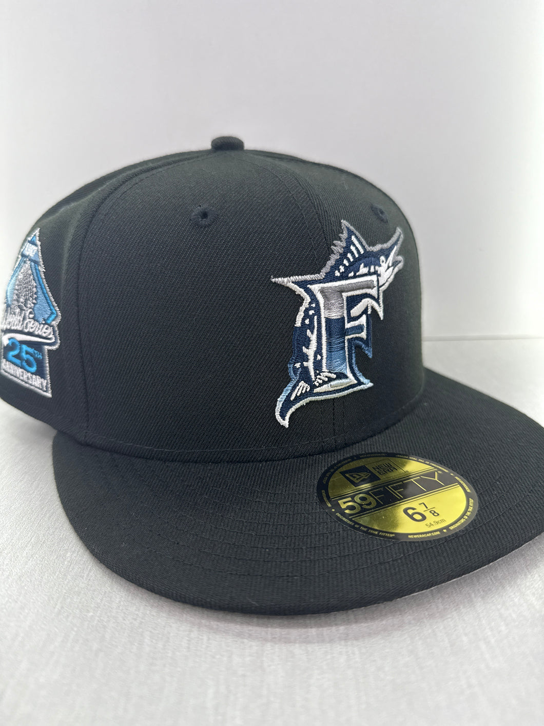 6 7/8 new era florida marlin fitted hat