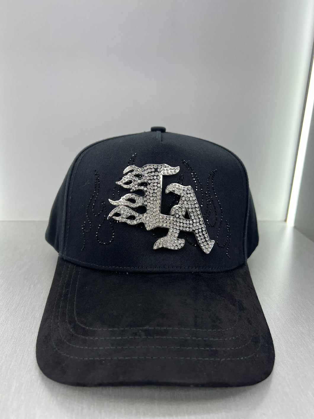 Los Angeles black silver SnapBack