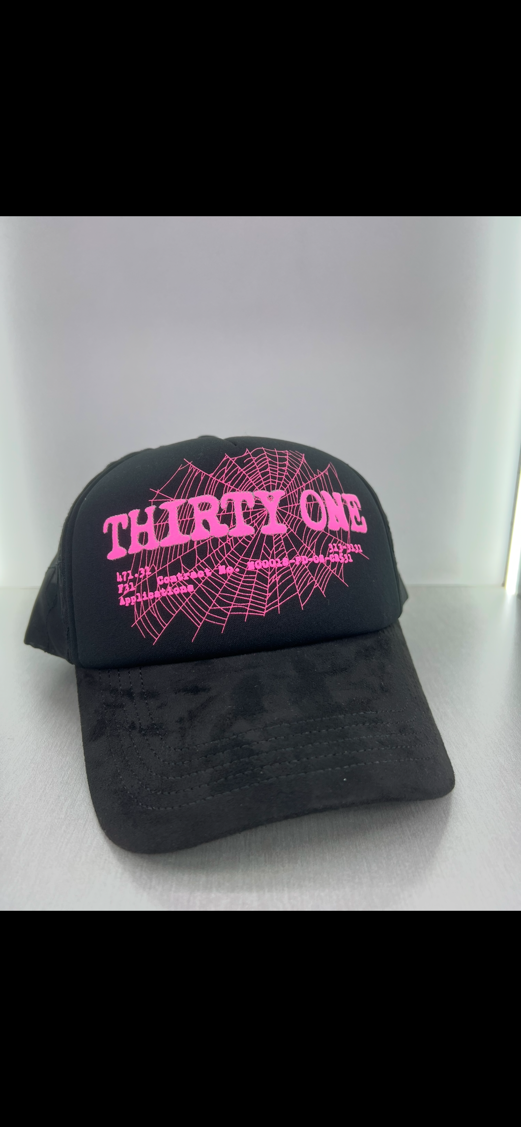 Thirty One hats SnapBack black pink