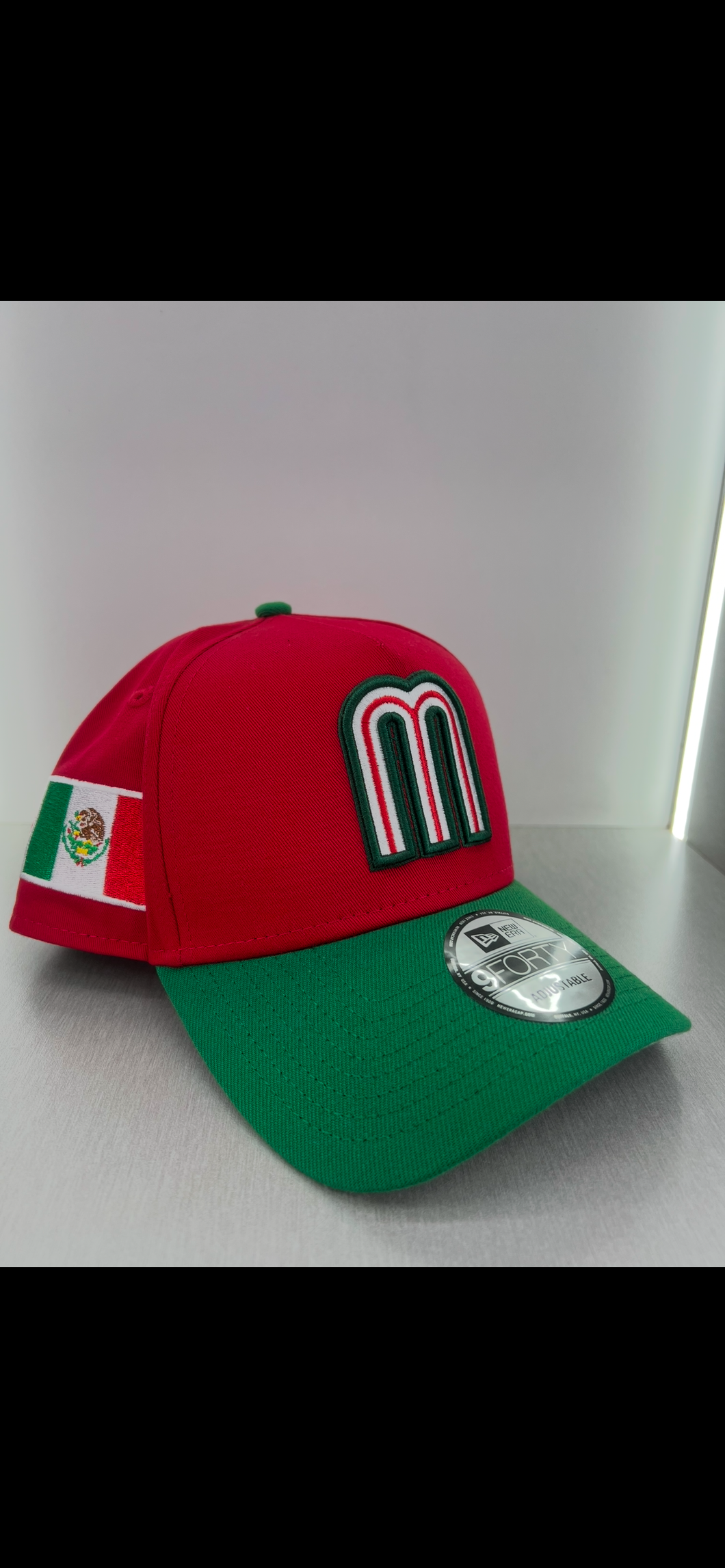Mexico curve new era SnapBack red green