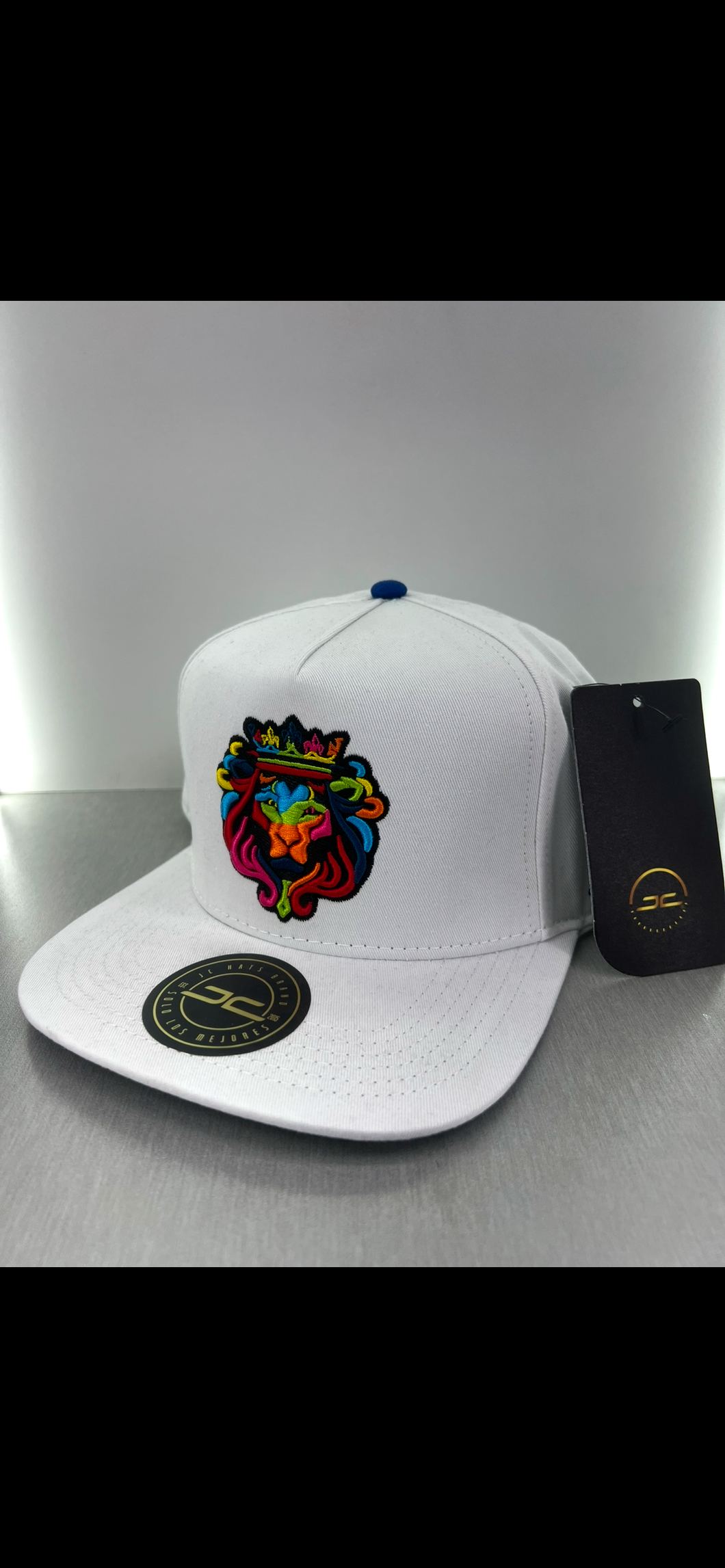 El Rey Jc hat white snapback hat