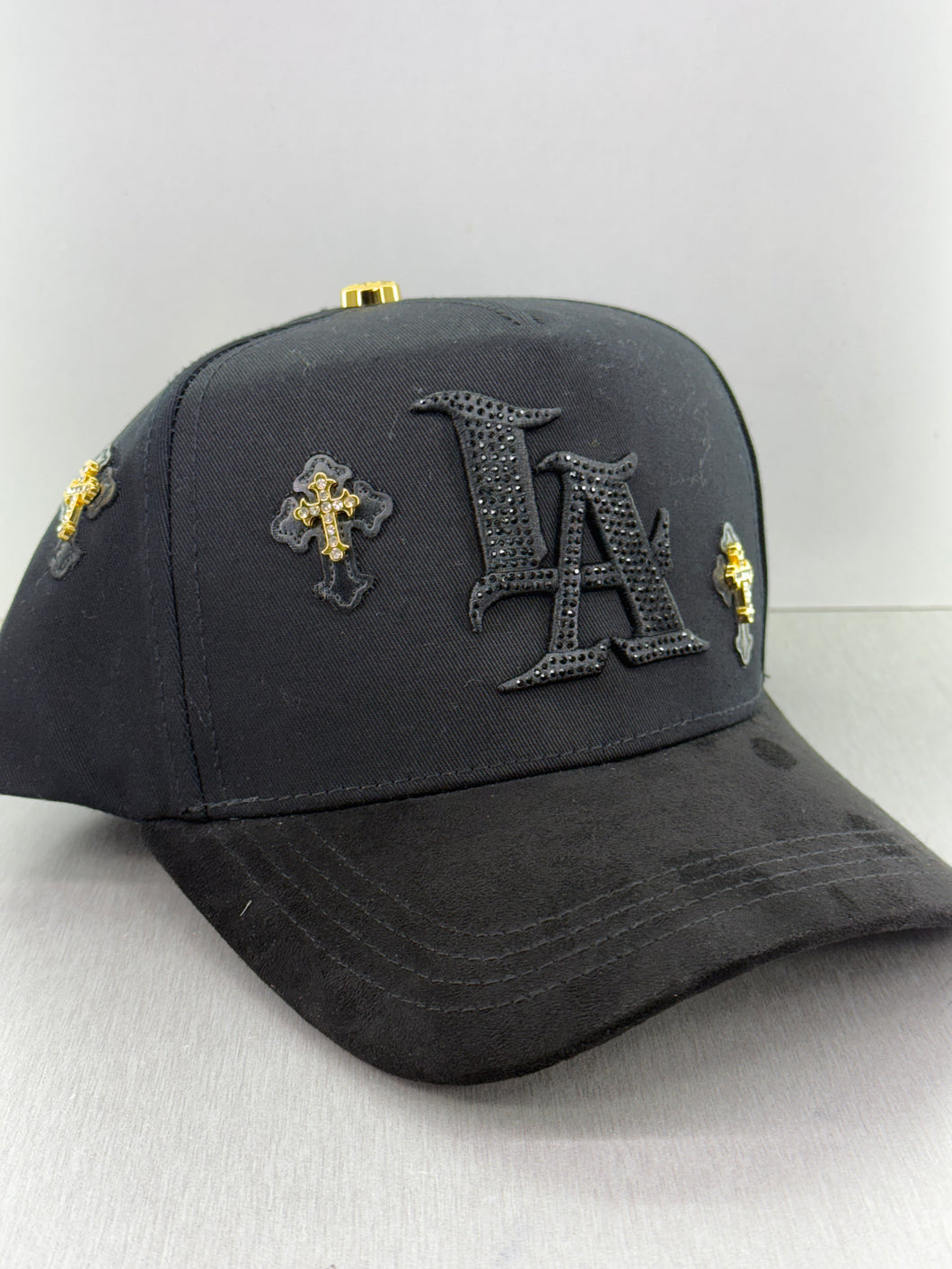 Black and yellow LA with crosses SnapBack bigg boss hat 🧢