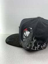 Load image into Gallery viewer, Black la bigg boss SnapBack hat with designs
