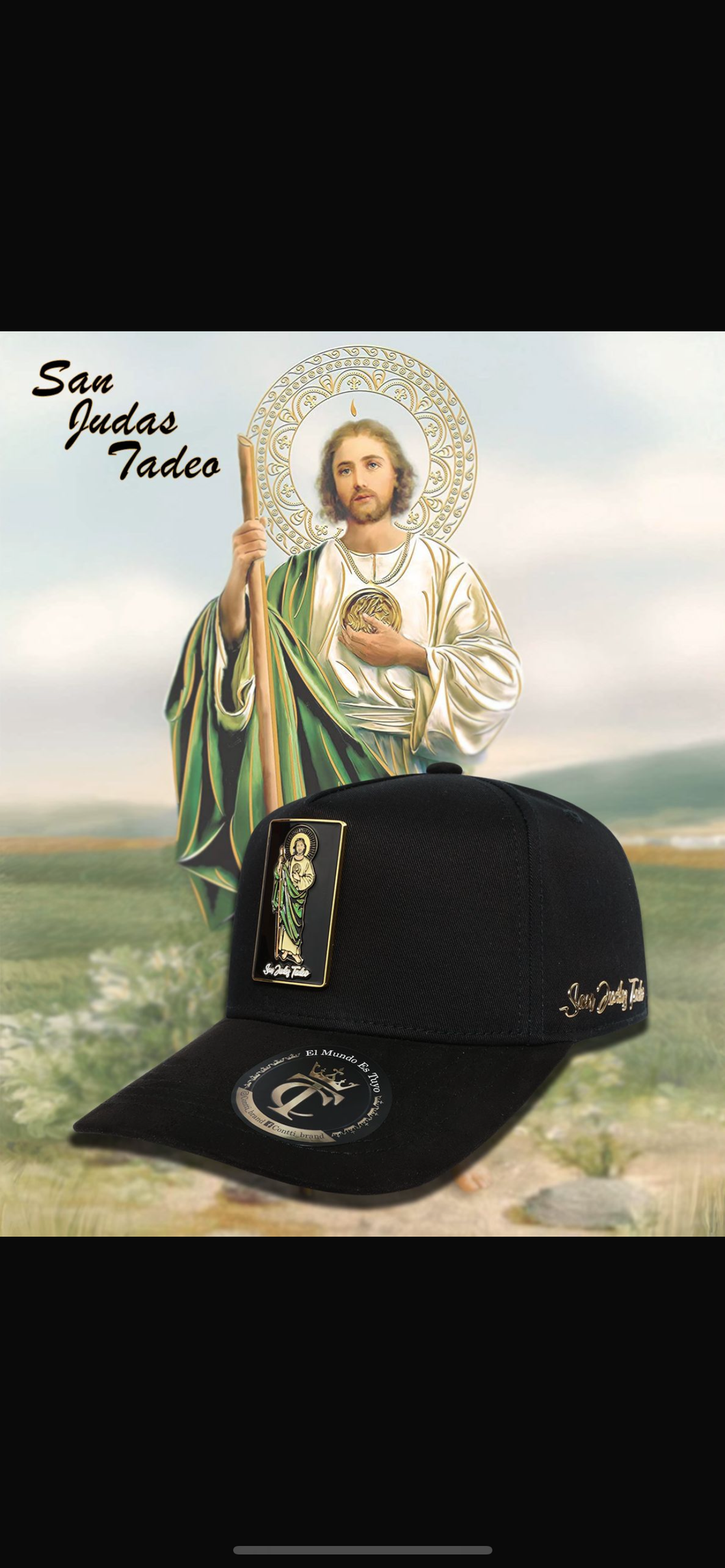 San Judas snapback Metal logo