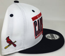 Load image into Gallery viewer, St Louis Cardinals New Era 9FIFTY Adjustable Navy Blue/Red Snap Back Brand New !!!

