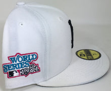Load image into Gallery viewer, Los Angeles Dodgers World Series 1981 White/Black Floral New Era 59FIFTY Fitted Brand New !!!
