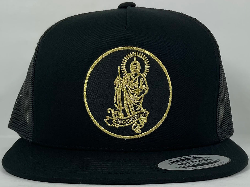 San Judas Tadeo Black/Gold Trucker Hat Brand New !!!