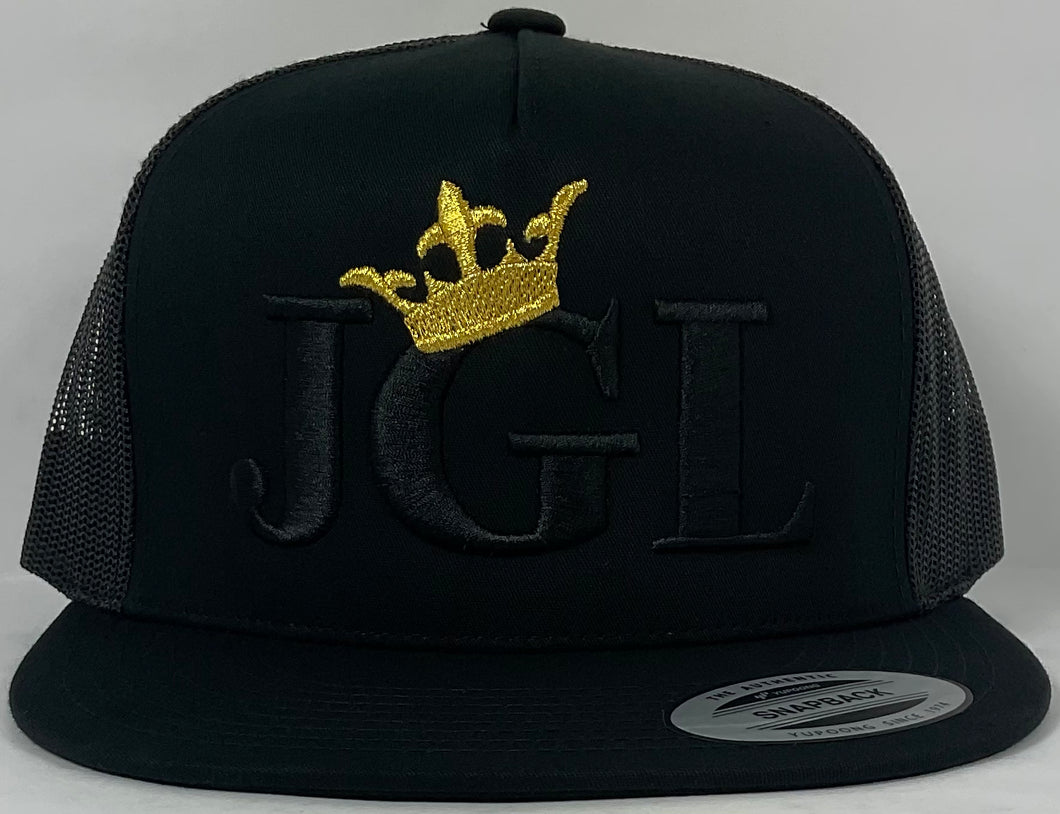 JGL Black/Gold Trucker Hat Adjustable Brand New !!!