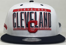 Load image into Gallery viewer, Cleveland New Era 9FIFTY Adjustable Navy Blue/Red Snap Back Brand New !!!
