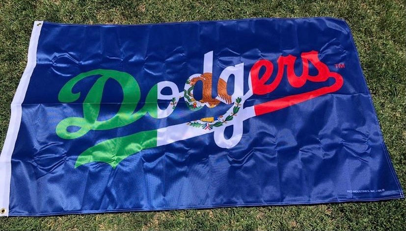 Los Angeles Dodgers Mexico 3'x5' Banner Flag Blue Brand New !!!