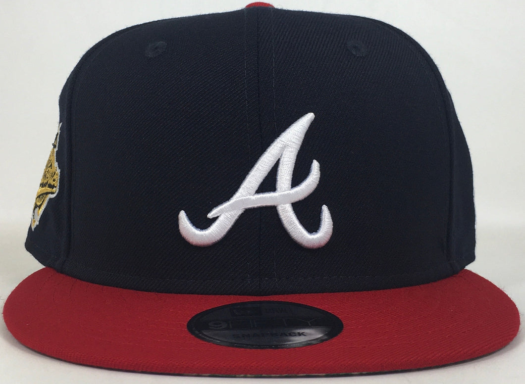 Atlanta Braves World Series New Era 9FIFTY Adjustable Navy Blue/Red Brand New !!!