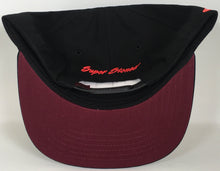 Load image into Gallery viewer, 420 SS Super Stoned Black/White/Burgandy UV Snap Back Adjustable Brand New !!!
