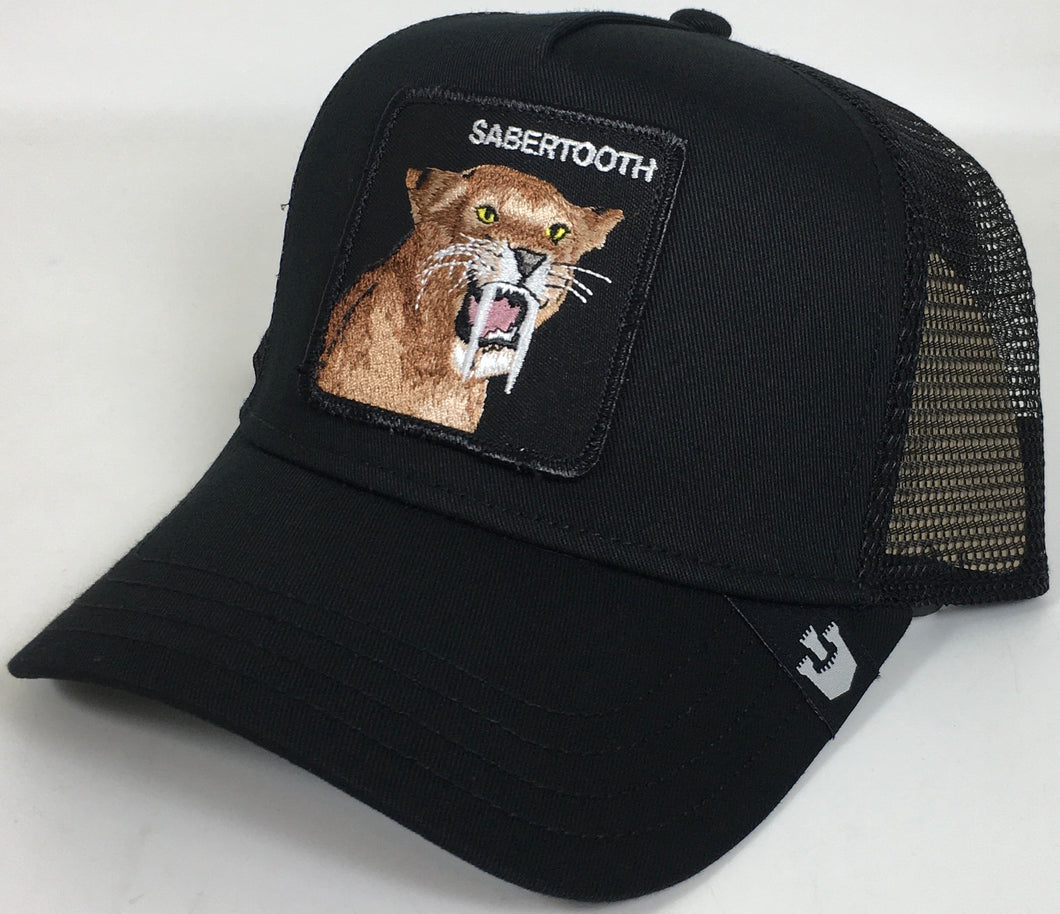 Sabertooth Goorin Bros Black Snap Back Adjustable Brand New !!!