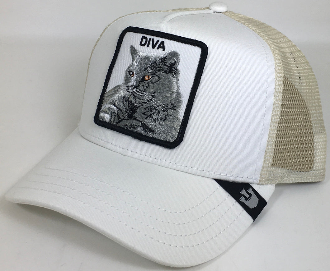 Diva Goorin Bros White Snap Back Adjustable Brand New Ships Now !!!