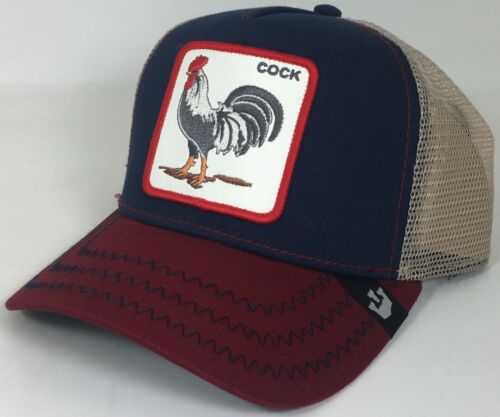 Cock Goorin Bros Red/Navy Blue Snap Back Adjustable Brand New Ships Now !!!