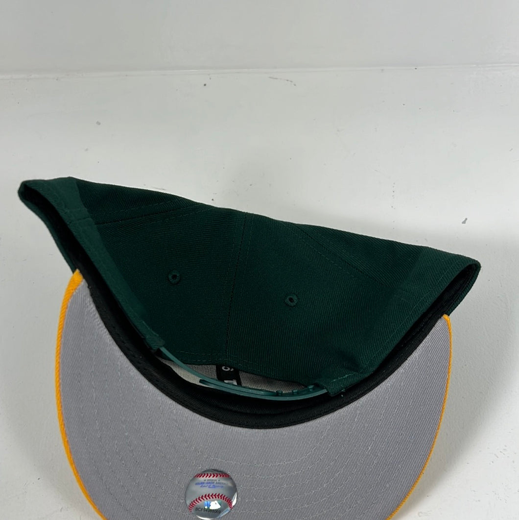 Oakland Athletics new era snapback hat 2 tone gray bottom