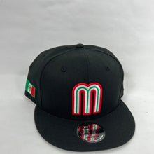 Load image into Gallery viewer, Mexico 🇲🇽 new era snapback hat 🧢 black
