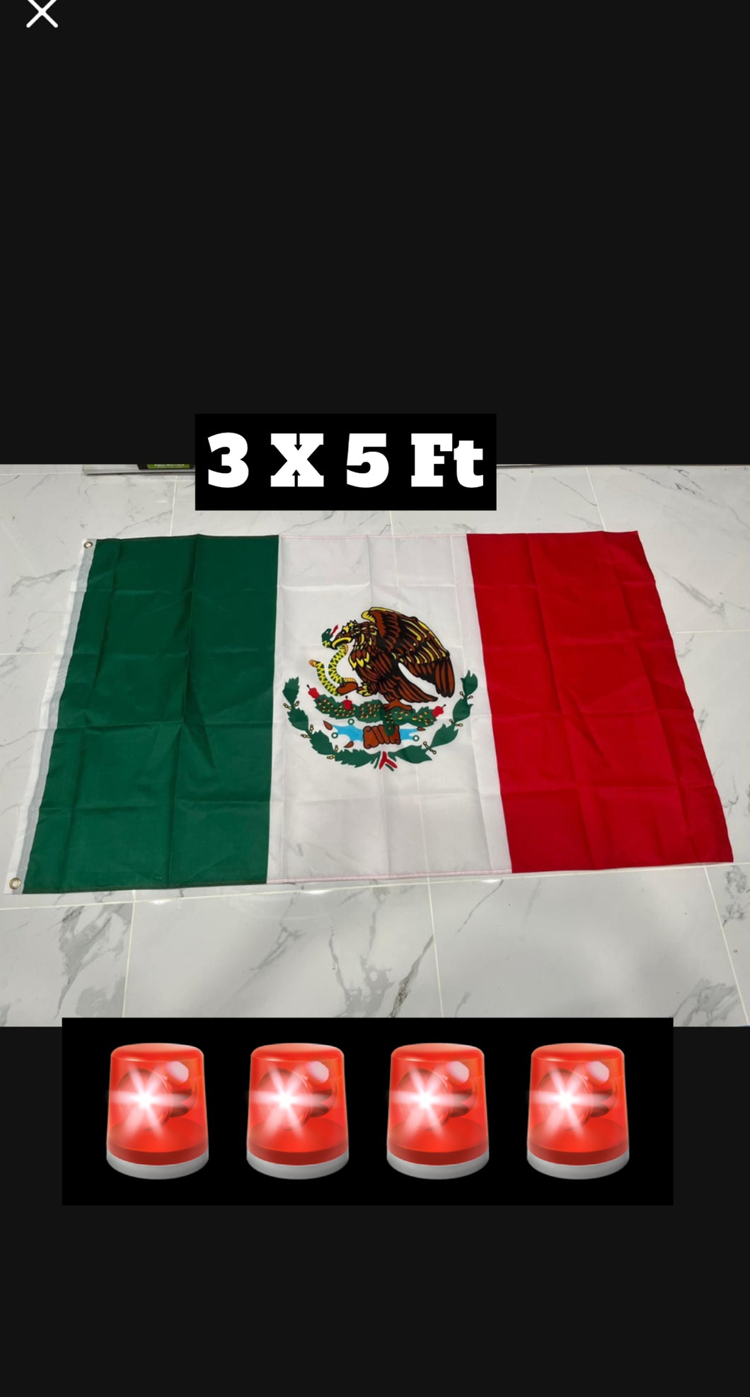 3 X 5 Ft Mexico 🇲🇽 flag poly