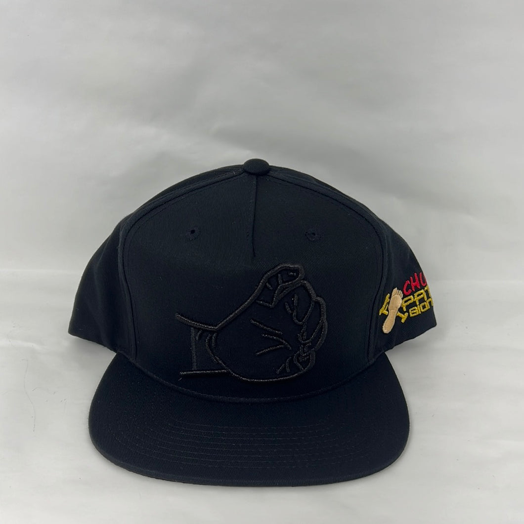 Chuy patabionica all black snapback hat 🧢