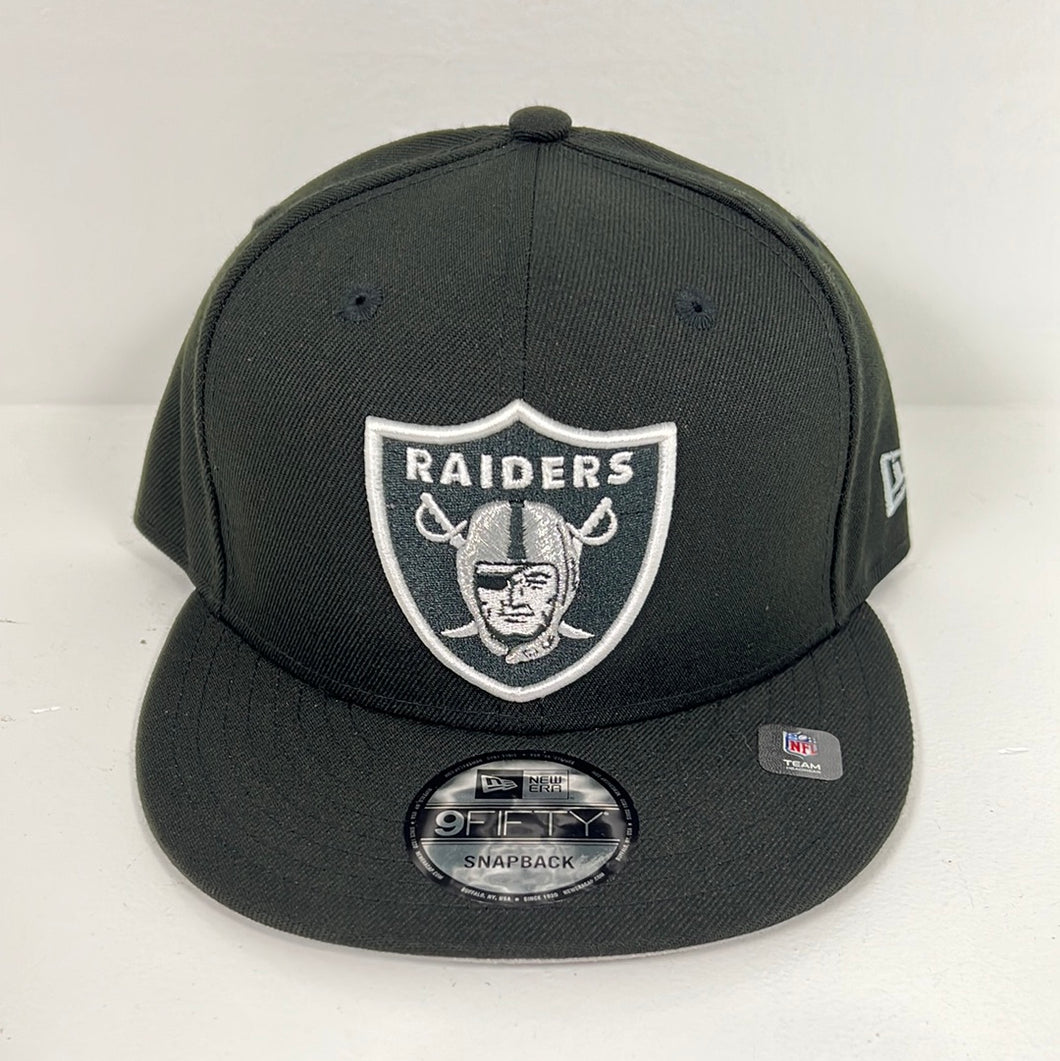 Raiders new era snapback hat gray bottom