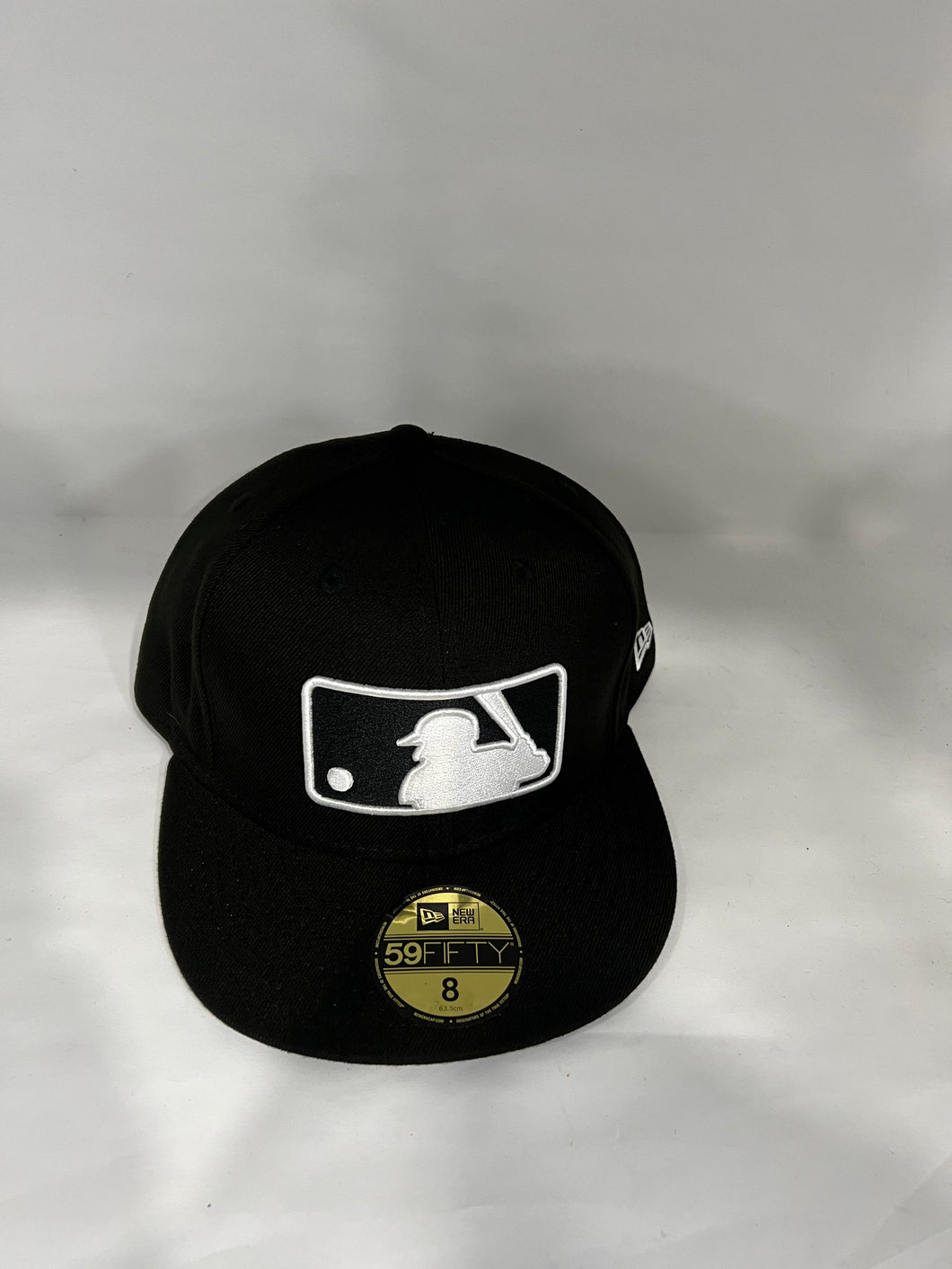 MLB logo black white size 8 gray bottom