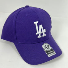 Load image into Gallery viewer, Los Angeles dodgers purple 47 mvp ajustable Velcro hat
