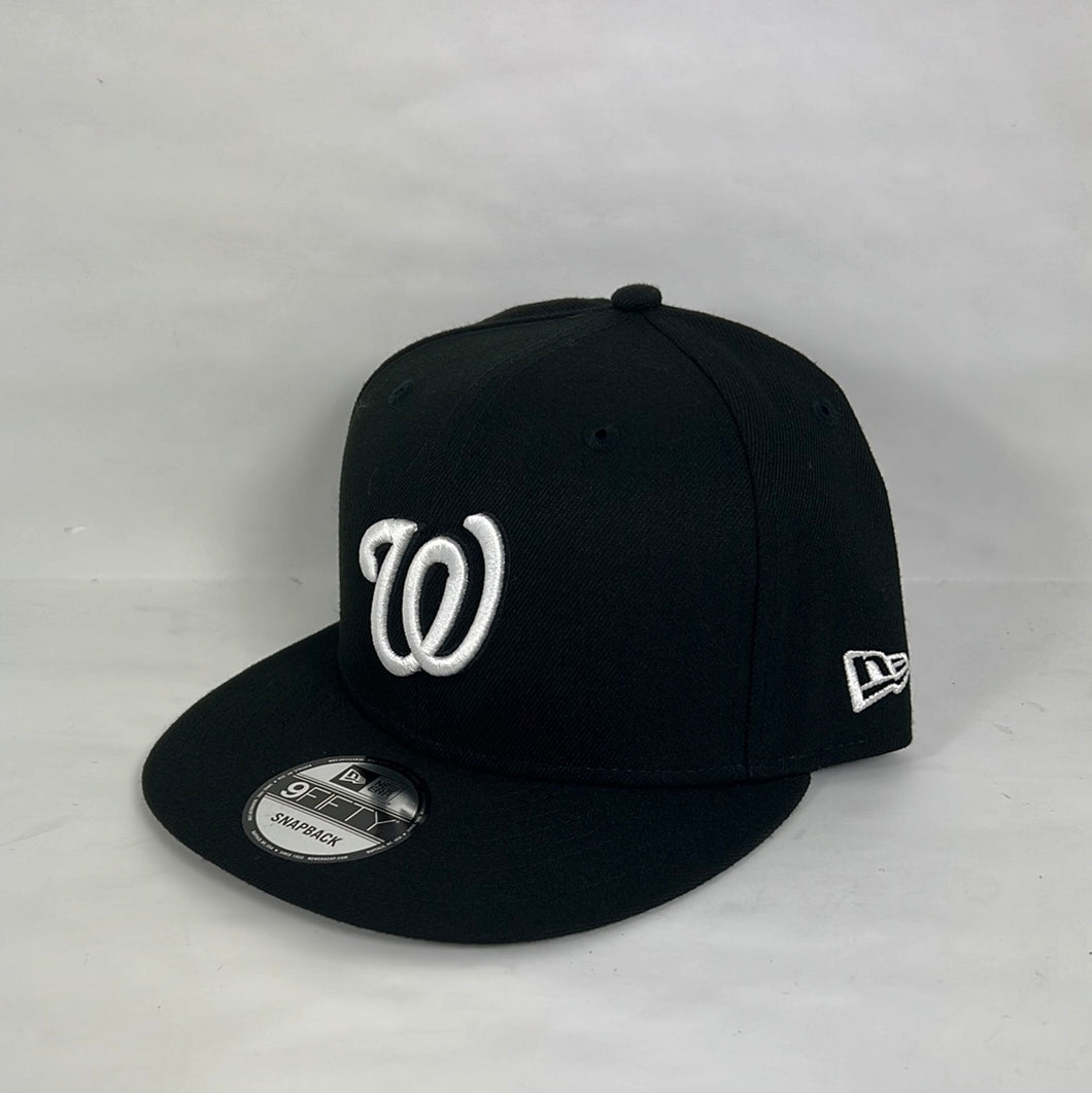 Washington Nationals New Era Snapback Hat 🧢 Black White
