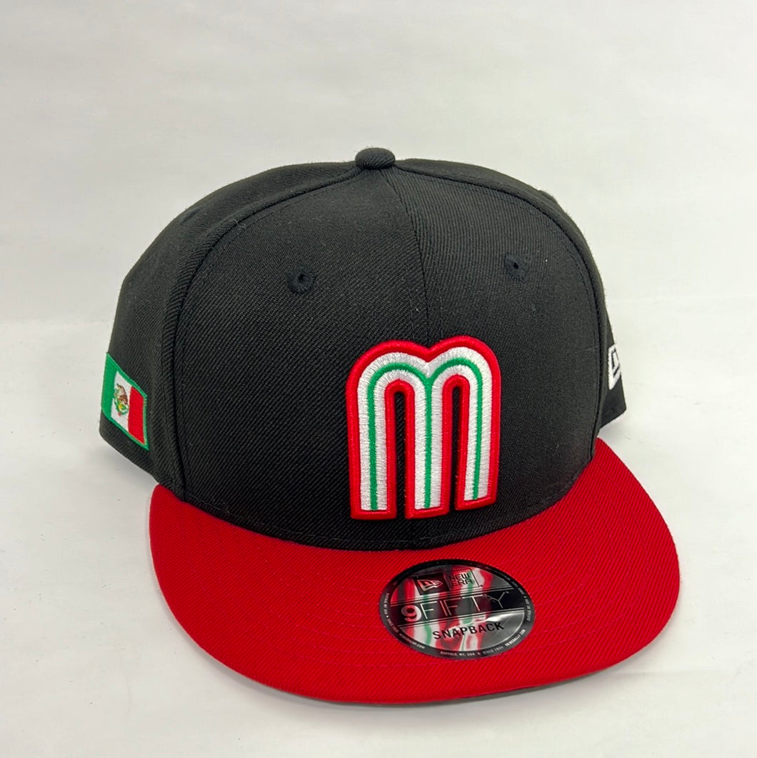 Mexico 🇲🇽 new era snapback hat 🧢 black Red