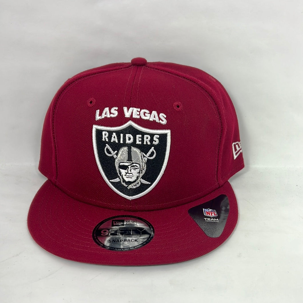 Las Vegas Raiders Snapback Hat 🧢 Maroon