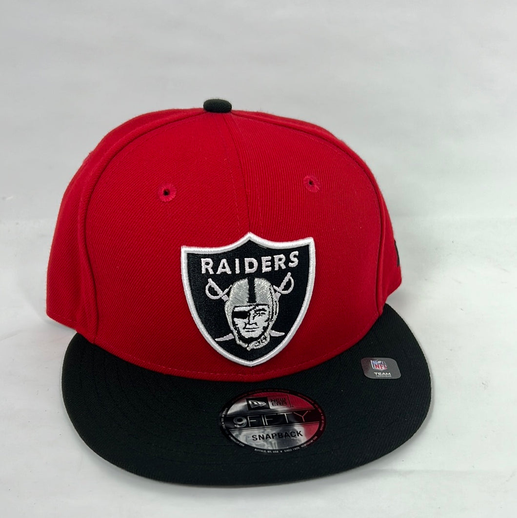 Raiders New Era Snapback Hat Red Black