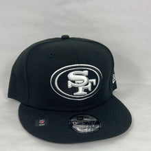Load image into Gallery viewer, San Francisco 49ers black white new era snapback hat 🧢
