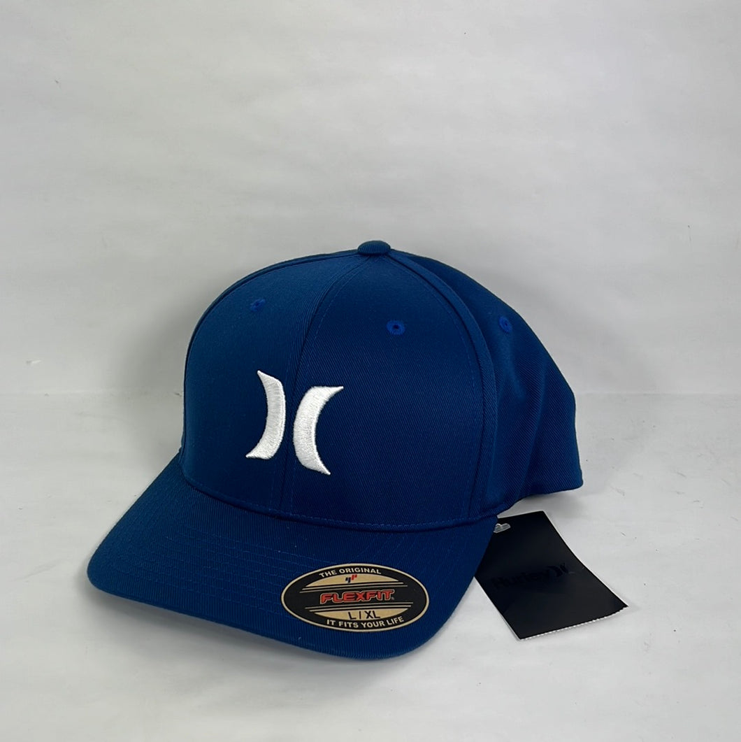 Hurley Flexfit Size L/XL blue white