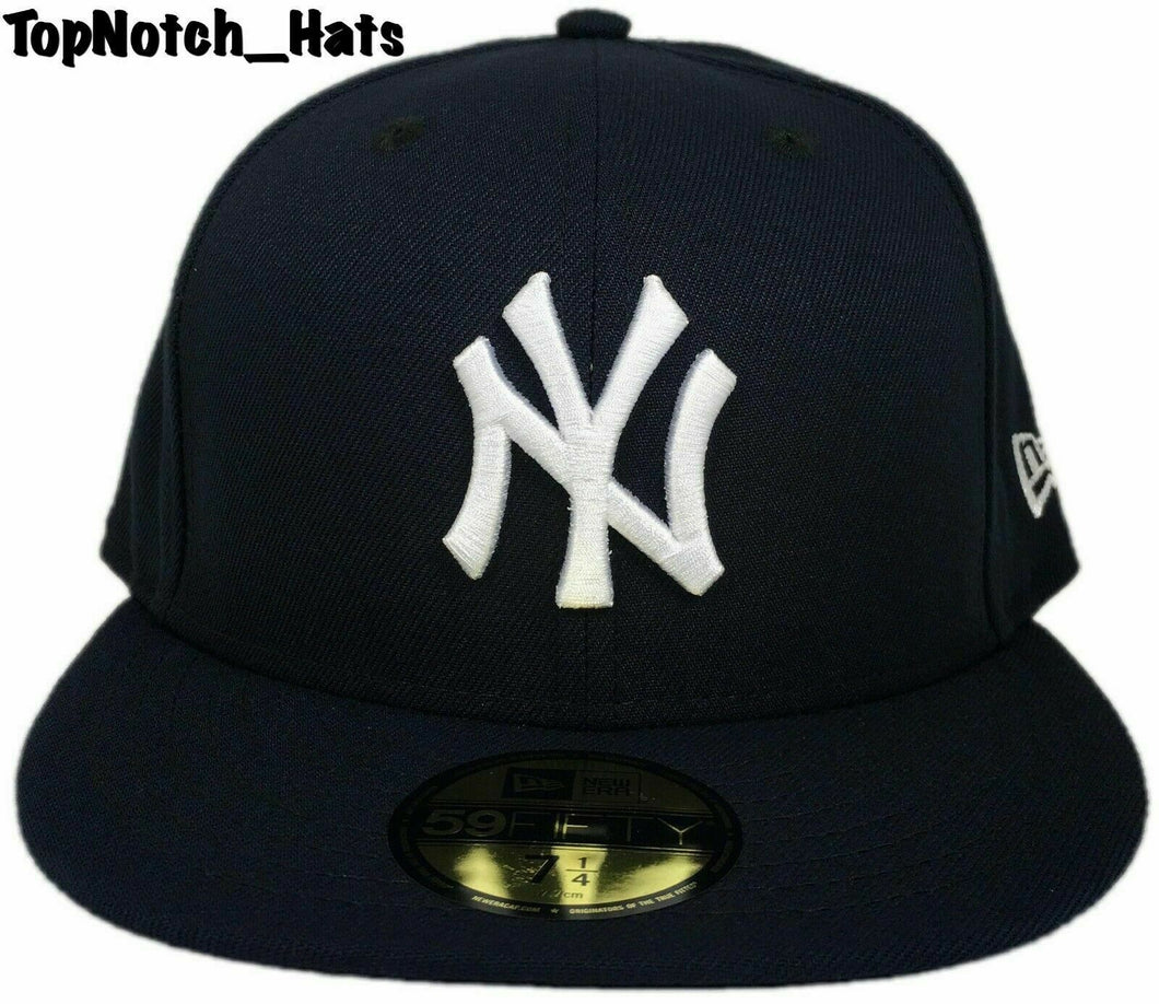 New York Yankees New Era 59FIFTY Navy Blue Cap Brand New Ships Now !!!