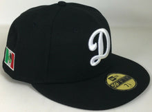 Load image into Gallery viewer, Los Angeles Dodgers D Black/White Fitted 59Fifty New Era Mexico Flag New !!!
