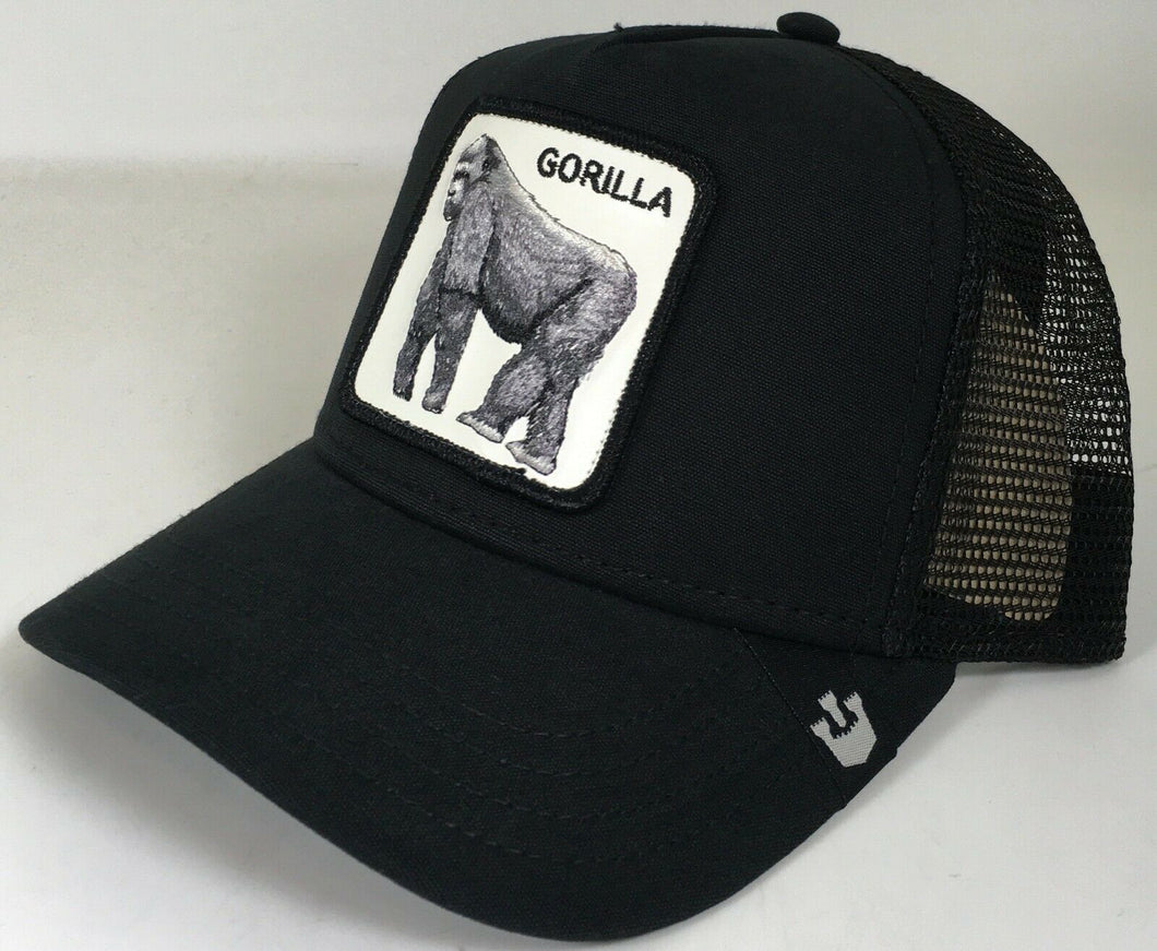 Goorin Bros King Of The Jungle Gorilla Black Adjustable Mesh Brand New !!!