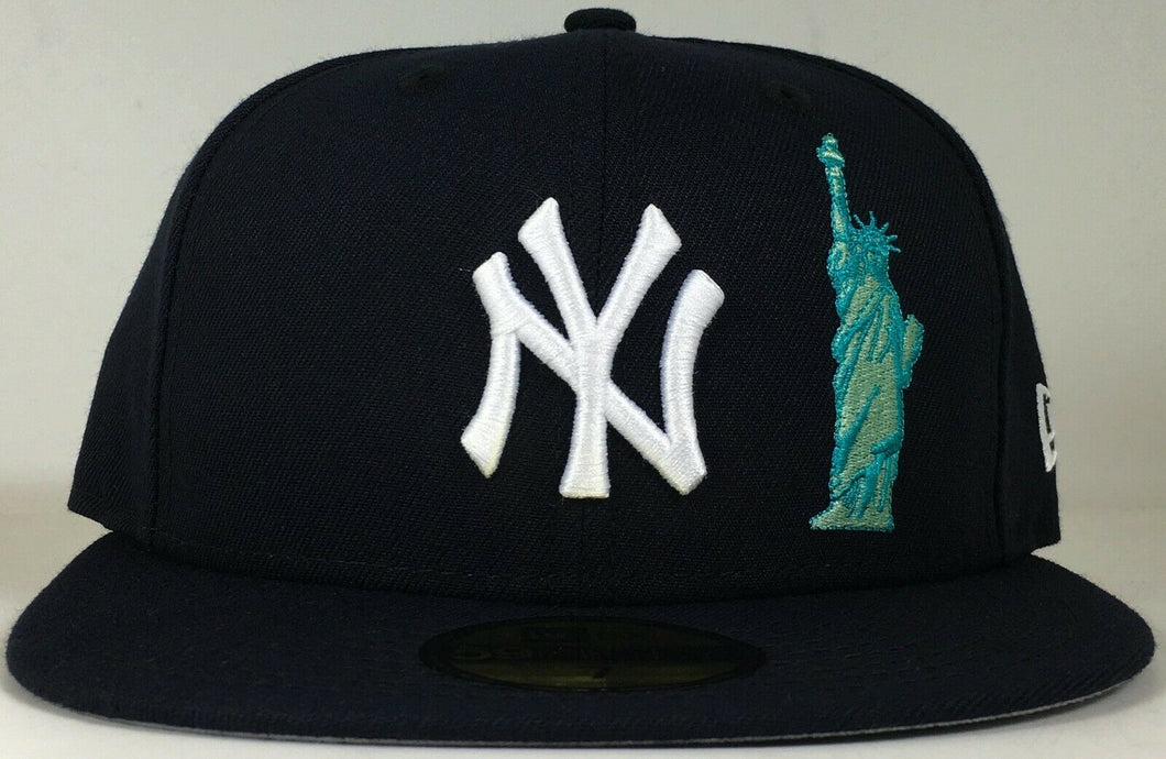 New York Yankees New Era 59FIFTY Statue Of Liberty Apple Exclusive New !!!