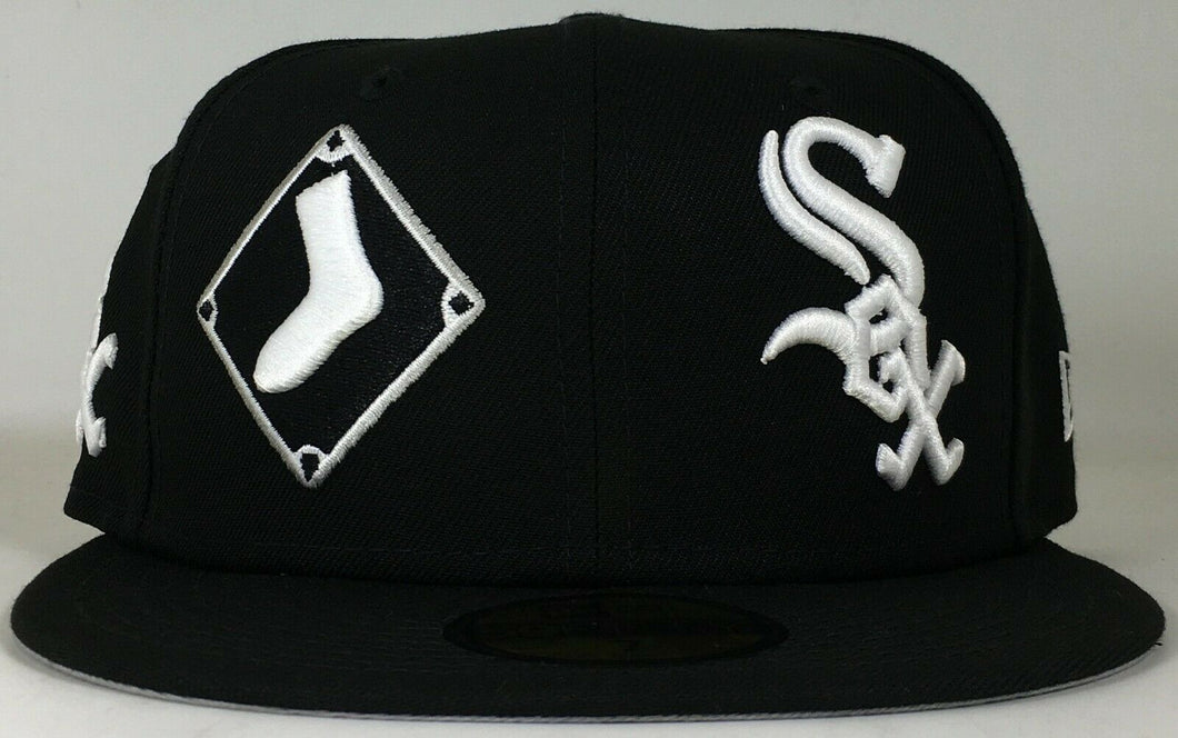 Chicago White Sox 59FIFTY New Era Fitted Black/White Exclusive Brand New !!!